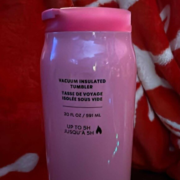 Starbucks Pink Vacuum Insulated Stainless Steel Tumbler 16oz - NEW - Picture 2 of 5